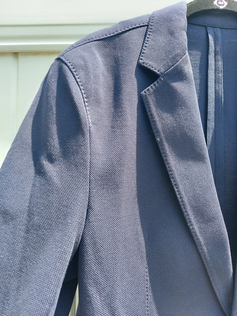 Quince Cotton Pique Knit Navy Blue Blazer Sports Coat Men Size Medium NWT Formal - Picture 8 of 14
